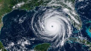 Tropical Storm Isaias over Gulf of Mexico